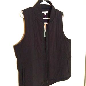 Black Lightweight Zippered Vest